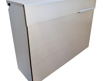 D4L - OPEN BOX Modern Brushed Stainless Steel Mailbox: Rustproof Wall Mounted Steel Dropbox