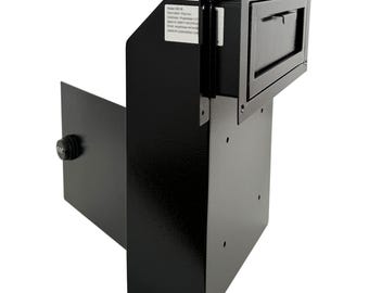 D2C-B - Steel Through-Door Drop Box with Combination Lock: Rear Access Mail Slot