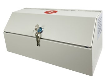 MC-1-W - OPEN BOX Wall Mounted Medicine Lock Box: Childproof Prescription Storage