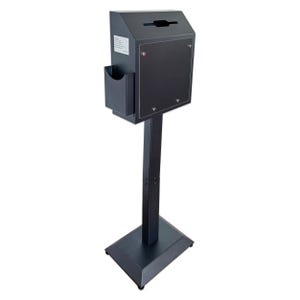 D6A-B - OPENBOX Metal Suggestion Box with Stand: Locking Ballot Donation Box