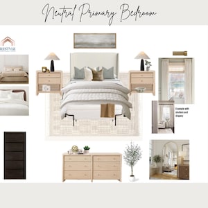 Diseños de dormitorios personalizados, tableros de ideas, servicio de diseño de interiores, diseño de alquileres vacacionales, guía de compra de productos, diseño de habitaciones