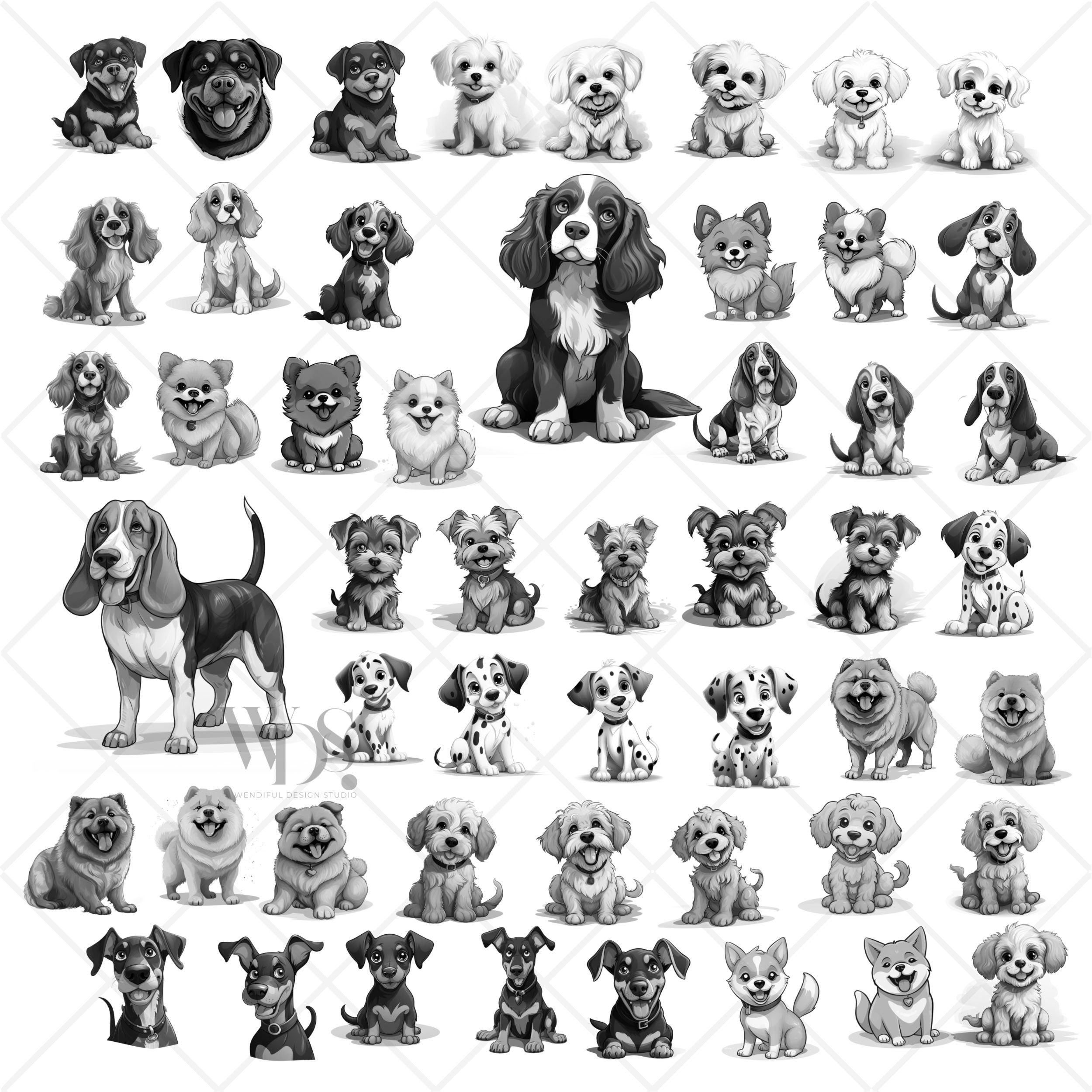 Procreate Lab Dog 100 Dogs Procreate Stamps | Brushes | Pugs | Labradoodles | Chihuahua ...