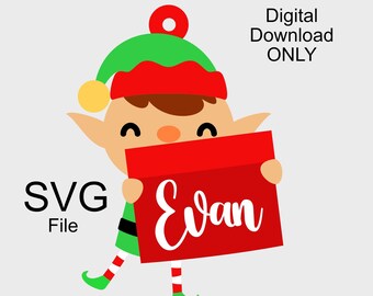 Adorno navideño de duende, archivo cortado a láser, SVG, adorno en capas, kit de bricolaje, Navidad, uso comercial, descarga instantánea