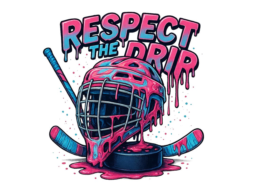 Hockey Drip PNG Ice Cream Drip, Respect the Drip Hockey Mama Shirt ...