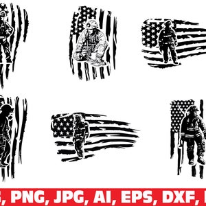 Dünne Blaue Und Rote Linie Amerikanische Flagge SVG