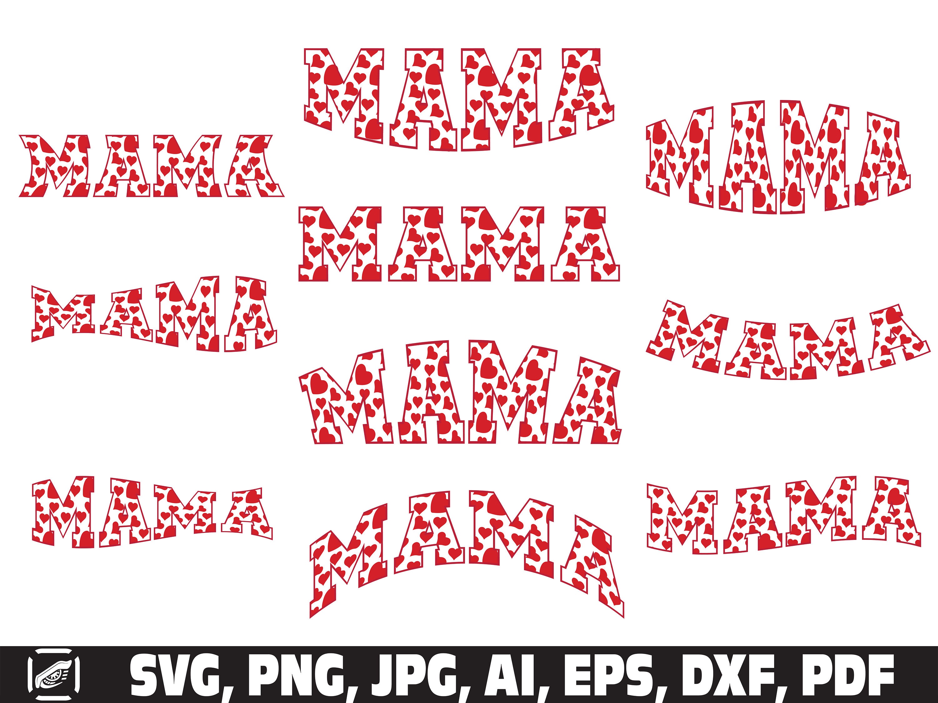 珍しい  Hearts Mama Png, Svg Hearts Mama Varsity Png Svg Font Sport ポケモンカードゲーム
