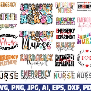 Emergency Department svg png, emergency nurse svg png, nurse svg, nursing svg, er nurse svg, nurse life svg, ER Nurse png, Retro Vintage svg