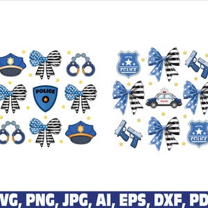 Coquette bow police svg png, thin blue line svg, Police dog k9 flag svg png, policeman, thin blue line svg, back the blue, police officer