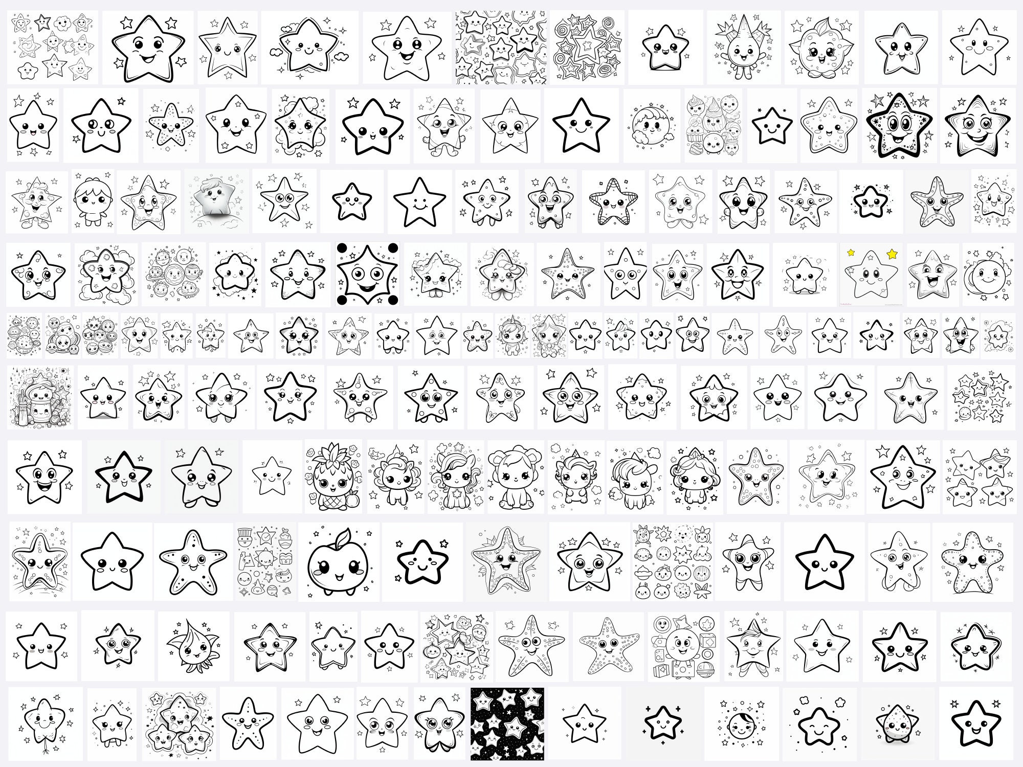 Coloring Book Pages Bundle, Printable Coloring Pages, KDP Coloring Book ...