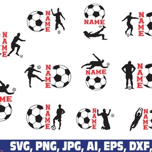 Soccer Svg Bundle, Soccer Font Alphabet Letters Svg, Soccer Svg, Soccer ...