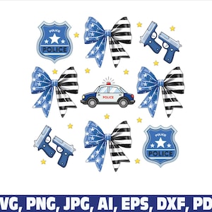 Coquette bow police svg png, thin blue line svg, Police dog k9 flag svg png, policeman, thin blue line svg, back the blue, police officer