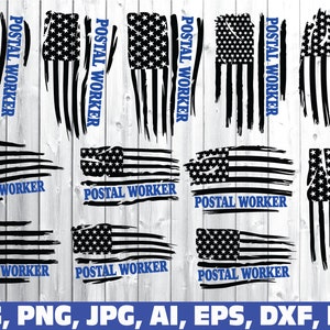 postal worker svg, postal svg, postal worker flag svg, postal worker american flag svg, post office worker svg, mail man svg, postal worker