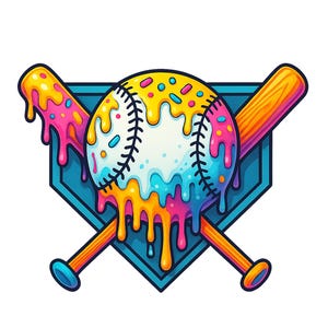 Baseball Drip Png, boys Baseball Shirt ,Baseball Mom, Ice Cream Drip, Baseball game day, Team colors, Digital Download, Baseball Png