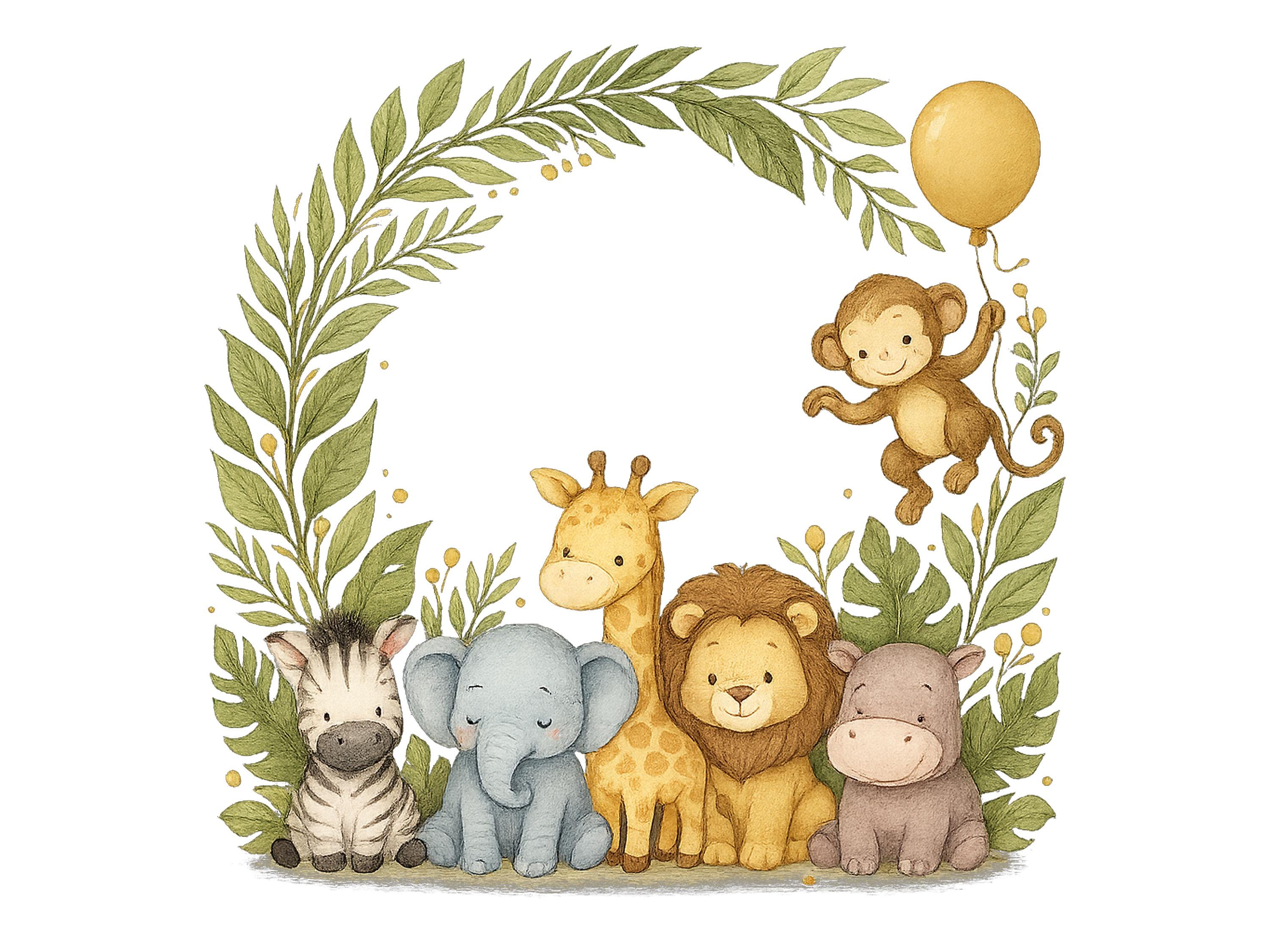 Safari wall border - Etsy México, image size:3000x2250