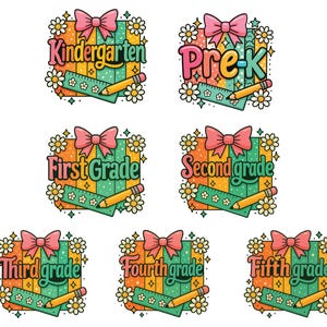 Preppy Back To School Bundle Png, First Day Of School Shirt, Coquette Teacher Png Shirt, Girl Shirt Sublimation Designs, T Shirt Bundle PNG