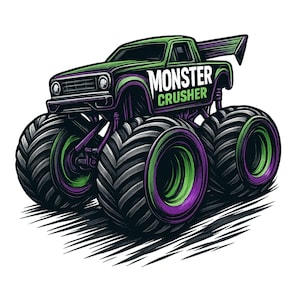 Monster jamming Png, Kids Monster Truck design Sublimation Design, 300dpi digital Download monster vibes Son Daughter, Monster truck png