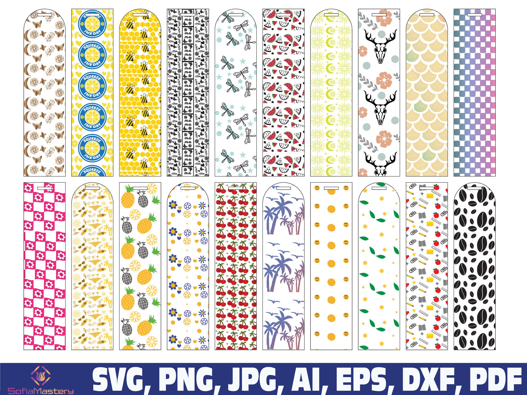 Bookmarks Template, Bookmarks Template Svg Png, Book Marks Patterns ...