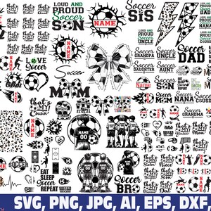 Game Day Soccer Svg Png, Soccer Font Alphabet Letters Svg, Coquette Bow ...