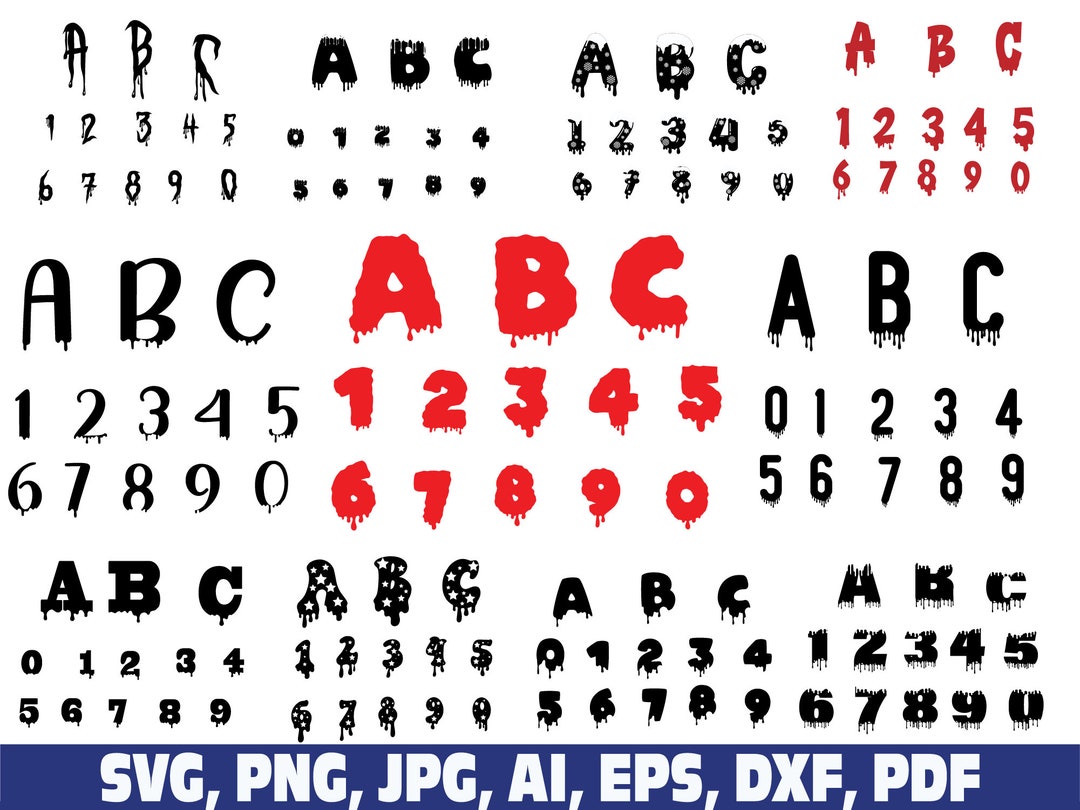 Dripping Font Svg, Dripping Svg, Dripping Letters Alphabet Svg Png ...