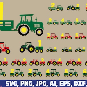 Tractor birthday boy svg, birthday boy girl svg png, tractor svg, farm tractor svg, farm svg, farmer SVG, farm life svg, farm tractors svg
