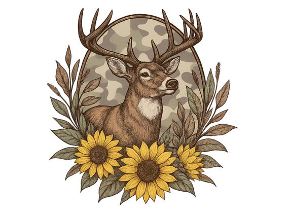 White tail deer png, Vintage deer Sublimation design, Patriotic camo deer ornate frame png,Country Deer Head PNG, Deer Hunting Camo Patch