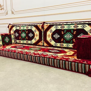 Anatolian Floor Sofa: Arabic Majlis Seating, Boho Home Decor