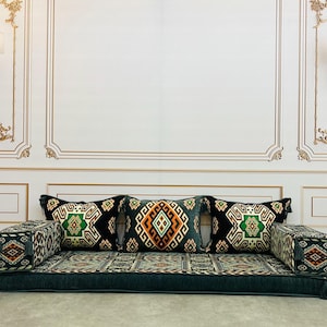 Anatolian Loveseat Sofa: Arabic Majlis Floor Seating
