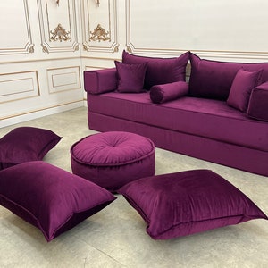 Floor couch etsy sale