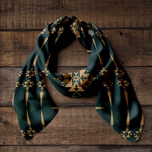 Aztec Wild Rag, Cowboy Wild Rag, Bandana, Neck Scarf, Ranch Rag ...