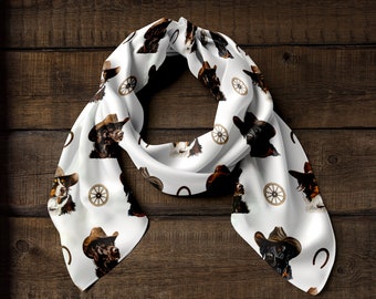 Chiens de chiffon sauvage, chiffon sauvage de cow-boy, bandana, foulard, chiffon de ranch