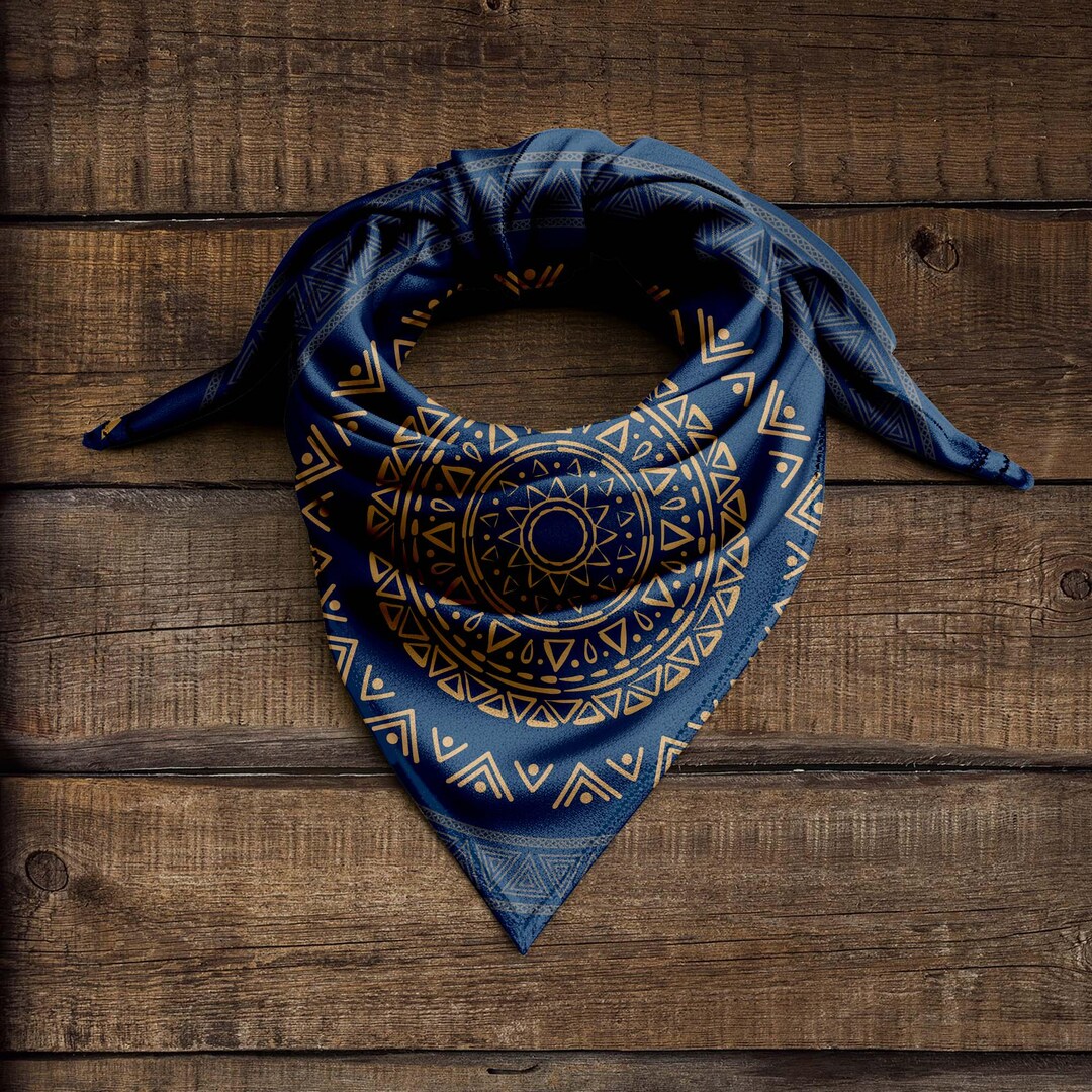 Aztec Wild Rag, Cowboy Wild Rag, Bandana, Neck Scarf, Ranch Rag ...
