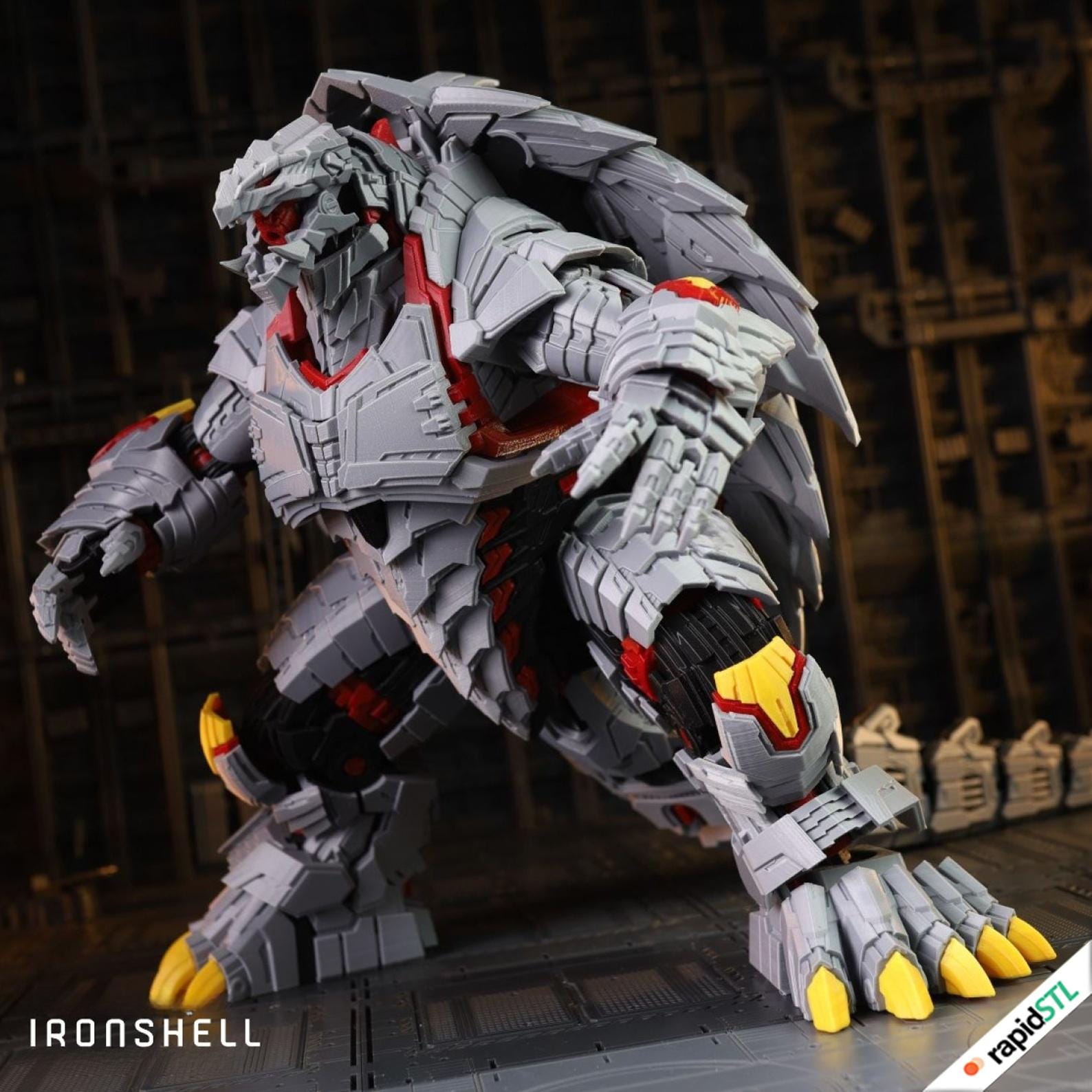 メカキングコング vs メカゴジラ 3Dプリント＆ペイント用HQ STLモデル