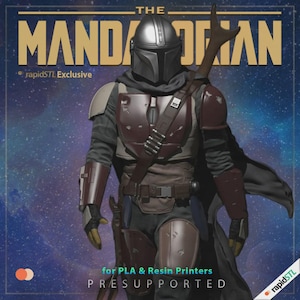 Mandalorian Exclusive Figure  | HQ Model STL Download Code for 3D Printing & Painting
