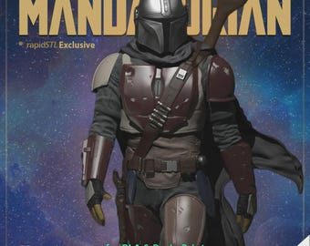 Mandalorian Exclusive Figure  | HQ Model STL Download Code for 3D Printing & Painting