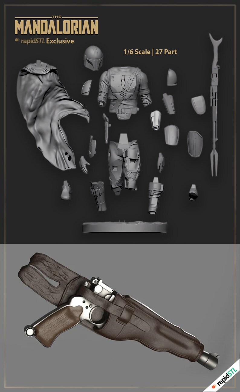May include: A 1/6 scale, 27-part model kit of The Mandalorian, a character from the Star Wars universe. The kit includes a detailed model of the Mandalorian's armor, weapons, and accessories. The model is made of plastic and is designed for assembly. The Mandalorian is a bounty hunter who wears a distinctive helmet and armor. The model is a great way to show your love for Star Wars.