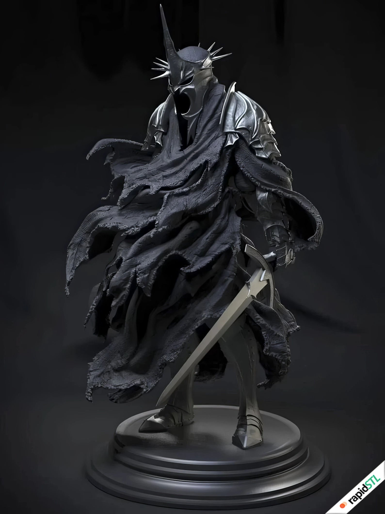 Witch-king of Angmar (presupported!) Model STL Download Code for 3D ...