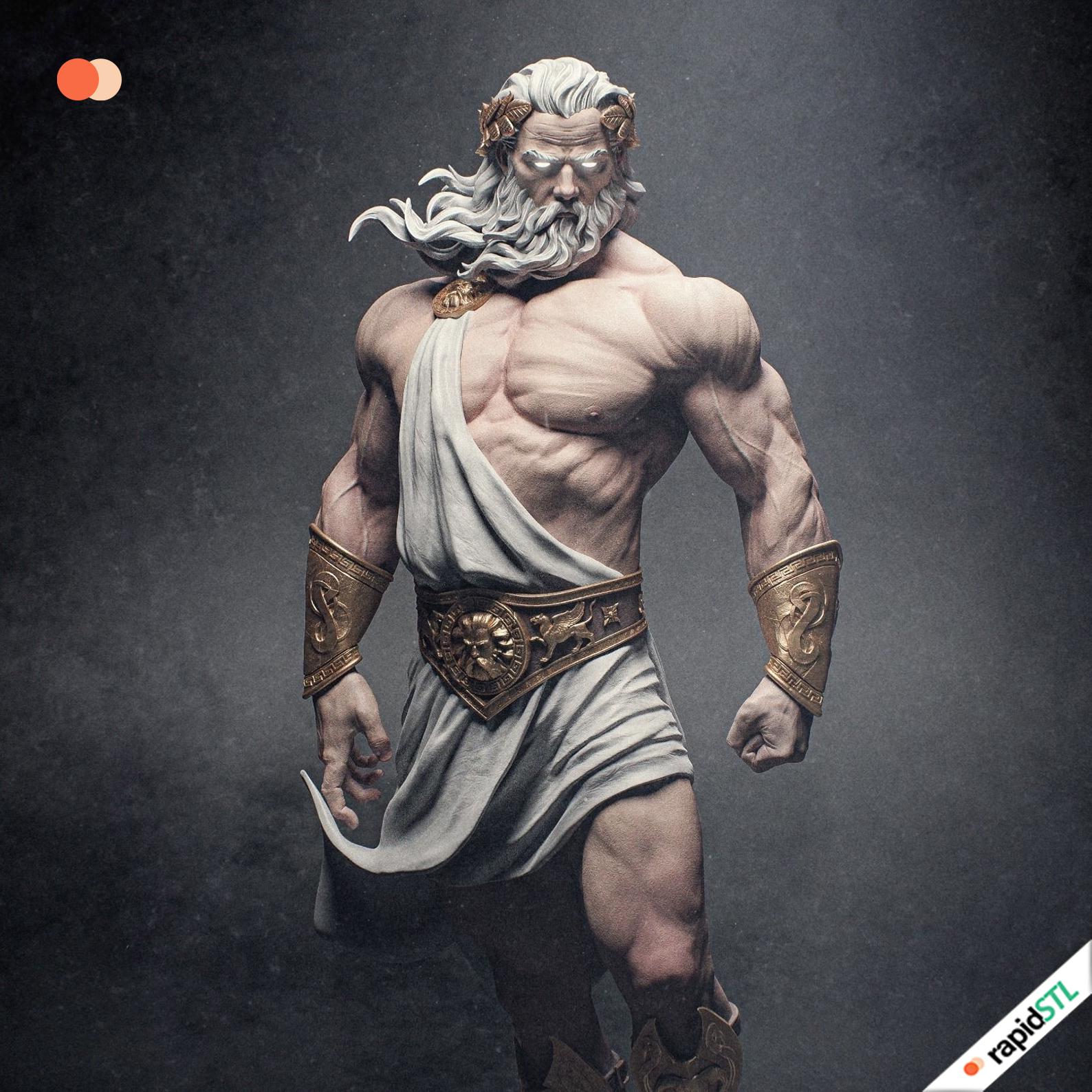 ギリシャ神話 ゼウスとネメシス像 41cm(Zeus and Nemesis) ギリシャ神話 ゼウスとネメシス像 41cm(Zeus and Nemesis)