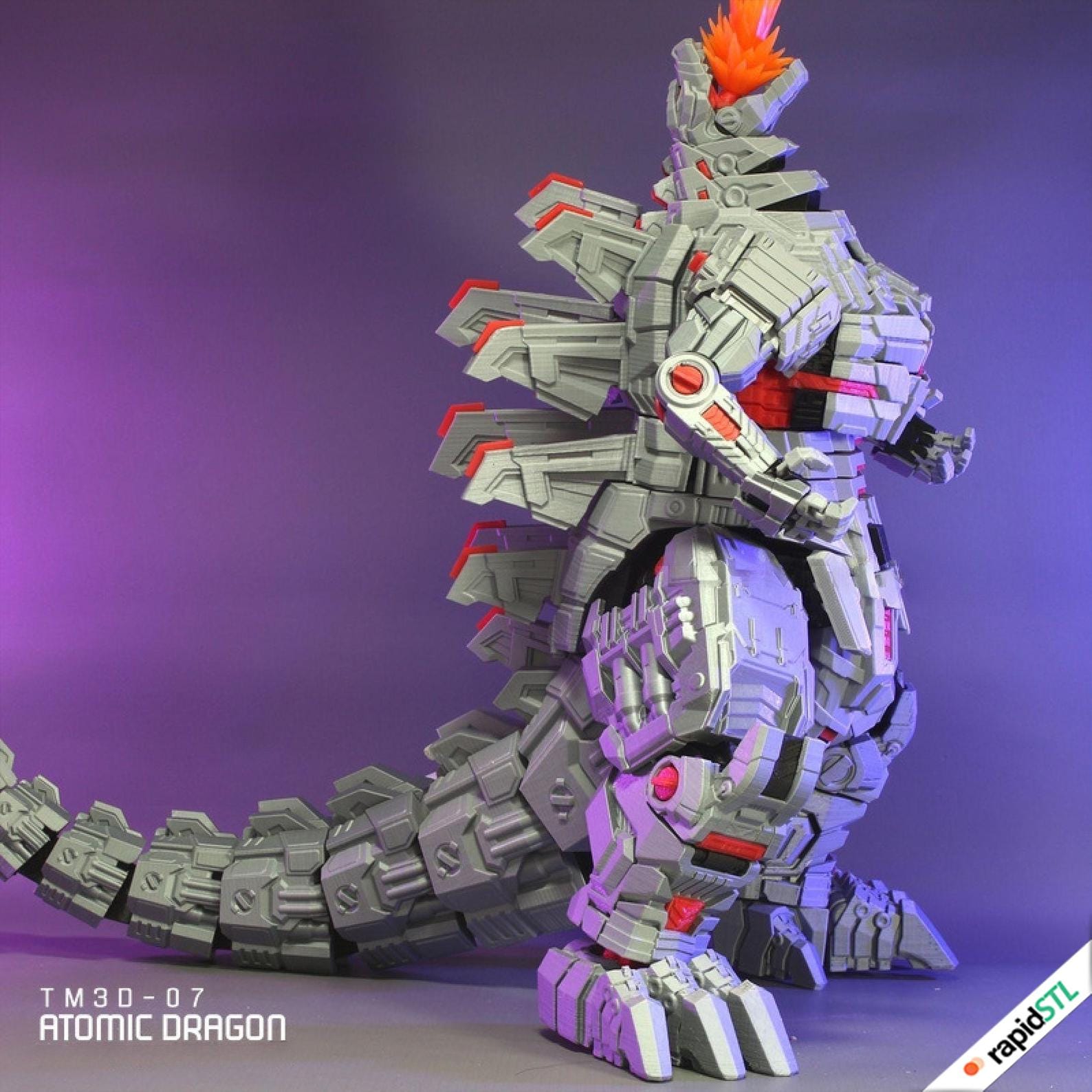 メカキングコング vs メカゴジラ 3Dプリント＆ペイント用HQ STLモデル