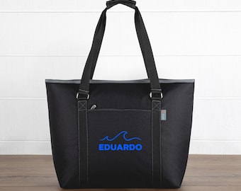Personalized XL Insulated Cooler Tote Bag: 48-Can Capacity