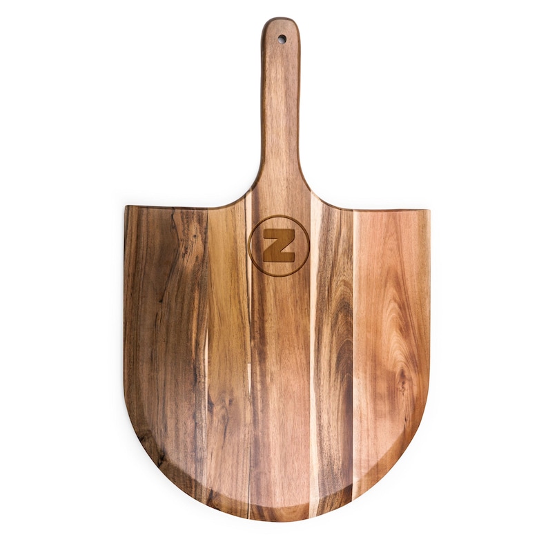 Custom Engraved Pizza Peel, Personalized Wood Pizza Paddle, Pizza Serving Board, Personalized Gift, Unique Pizza Gift,Housewarming 3: Bold