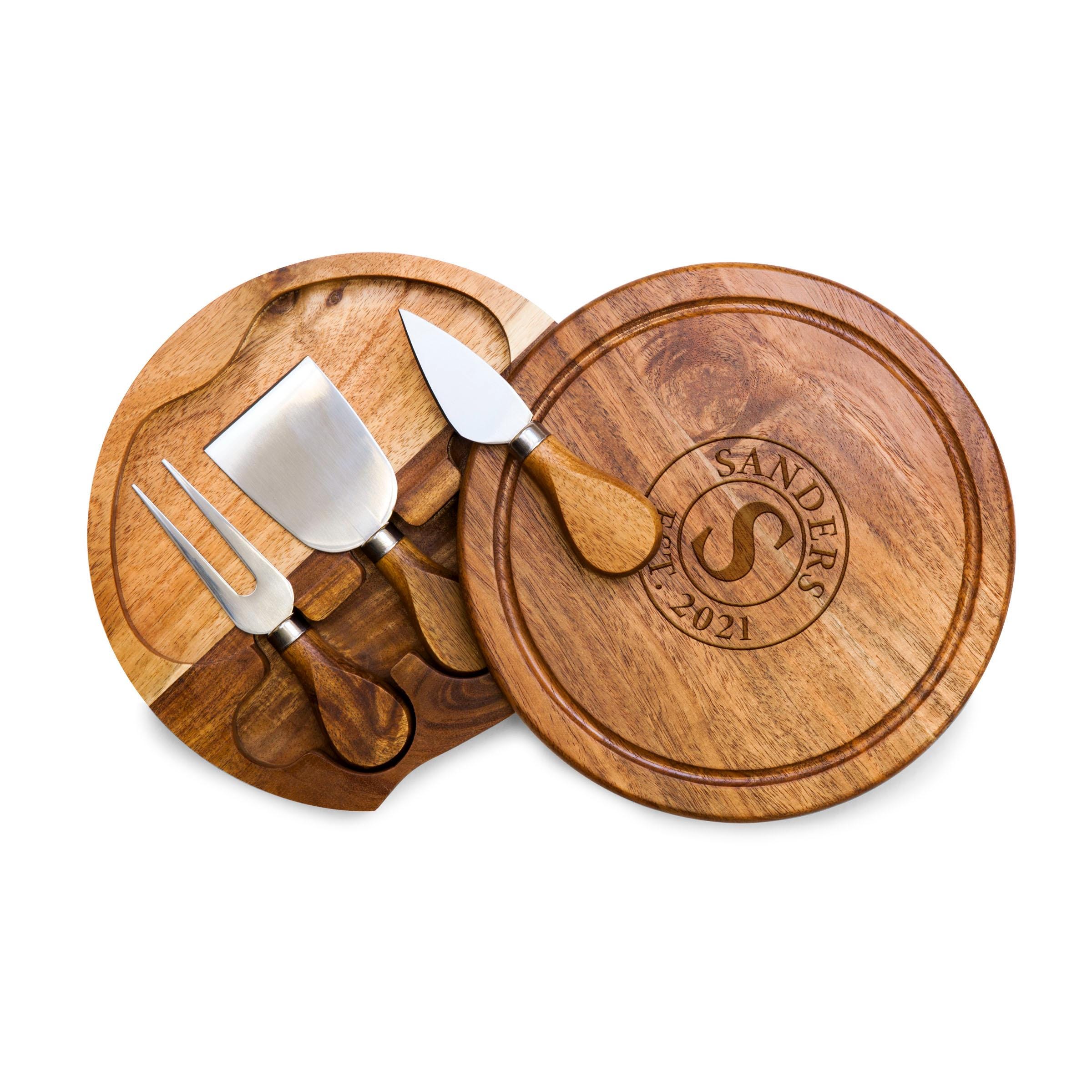 Personalized Acacia Wood Cheese Board With Knife Set, Wedding Gift - Etsy