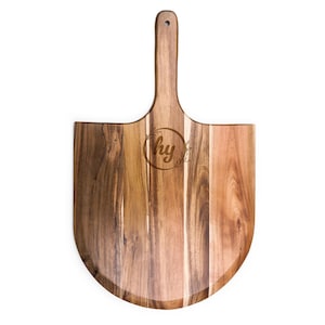 Custom Engraved Pizza Peel, Personalized Wood Pizza Paddle, Pizza Serving Board, Personalized Gift, Unique Pizza Gift,Housewarming 4: Whimsy