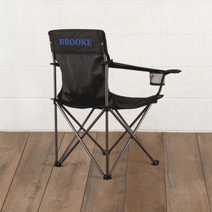 Customized Black Camp Chair | Personalized Camp Chair | Outdoor Chair | Beach Chair | Camping Gift