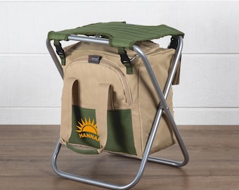 Personalized Folding Garden Stool with Tools: Outdoor Gardener Gift