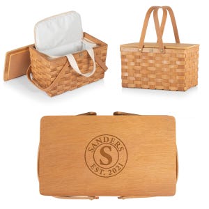 Personalized Cooler Basket for Picnics & Concerts - Thoughtful Gift for Her