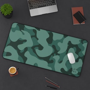 Camo Geode Dark Teal HD Tactical 24/7 - Desk Mat, Shooting Range Mat and Cleaning Mat