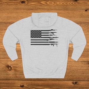 Rifle Flag - Premium Pullover Hoodie