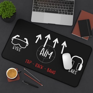 AIM - Eyes and Ears - Tap Rack Bang - Desk Mat, Shooting Range Mat and Cleaning Mat