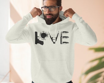 LOVE: felpa con cappuccio premium