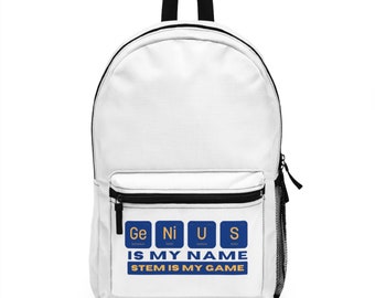 Genius is mijn naam, Stem is mijn spel Backpack